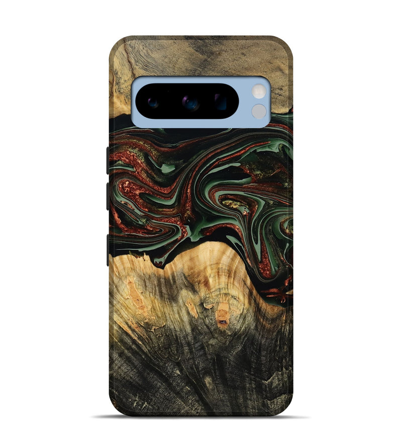 Pixel 8 Pro Wood Live Edge Phone Case - Dream (Green, 790616)