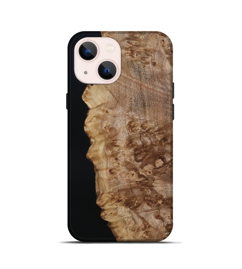 iPhone 13 mini Wood Live Edge Phone Case - Dusty (Wood Burl, 790622)