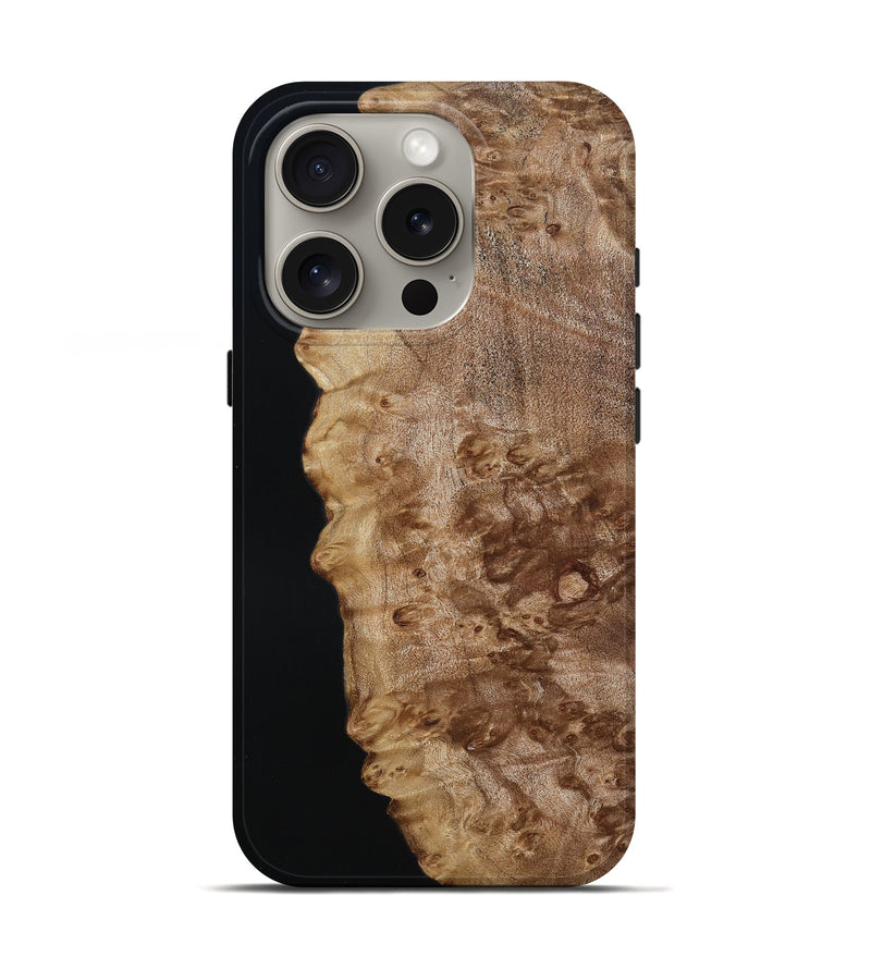 iPhone 16 Pro Wood Live Edge Phone Case - Dusty (Wood Burl, 790622)