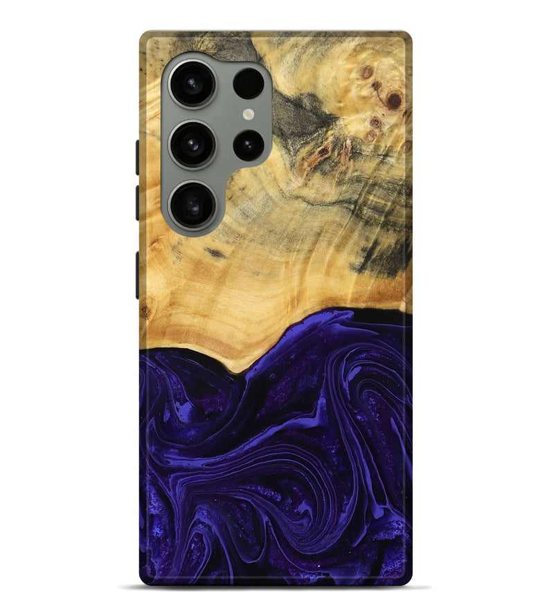 Galaxy S24 Ultra Wood Live Edge Phone Case - Kaylah (Purple, 790636)