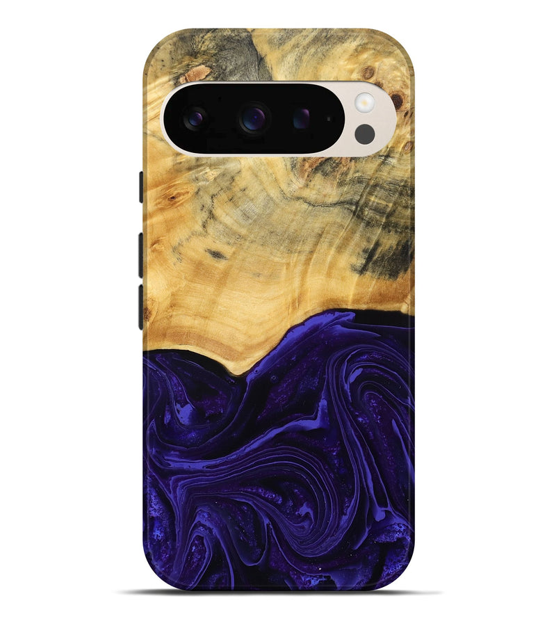 Pixel 10 Pro XL Wood Live Edge Phone Case - Kaylah (Purple, 790636)