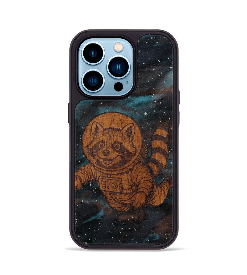 iPhone 14 Pro Wood Phone Case - Galactic Bandit (Curated)