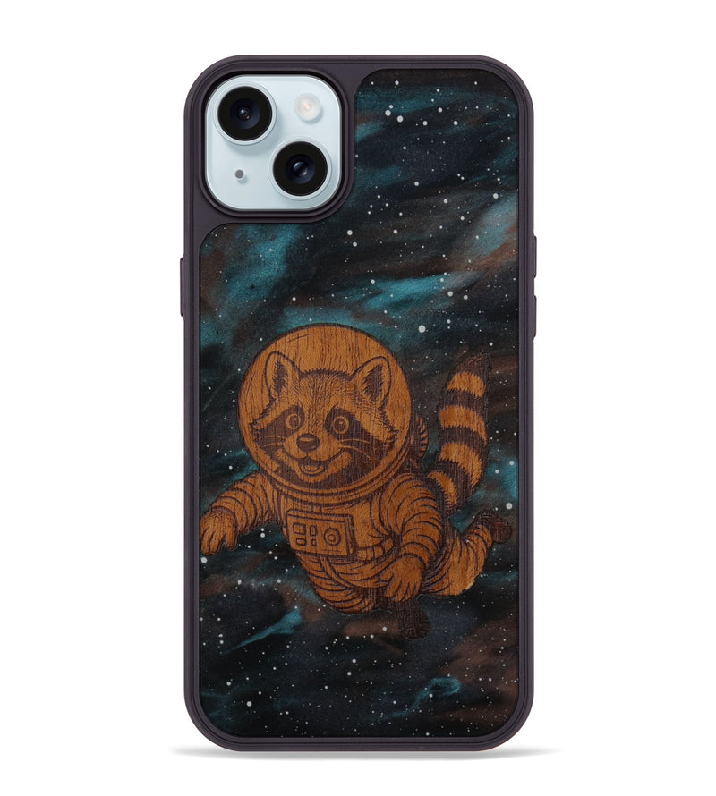 iPhone 15 Plus Wood Phone Case - Galactic Bandit (Curated)
