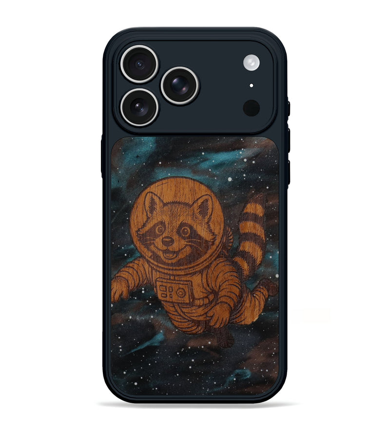 iPhone 17 Pro Max Wood Phone Case - Galactic Bandit (Curated)