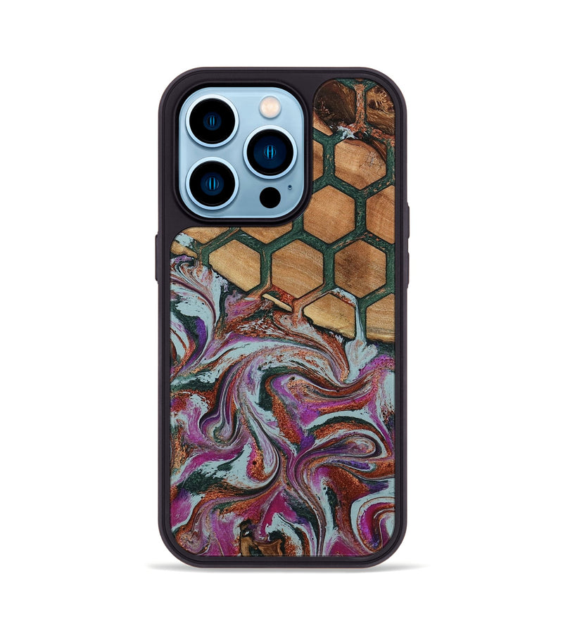 iPhone 14 Pro Wood Phone Case - Fallon (Pattern, 790646)