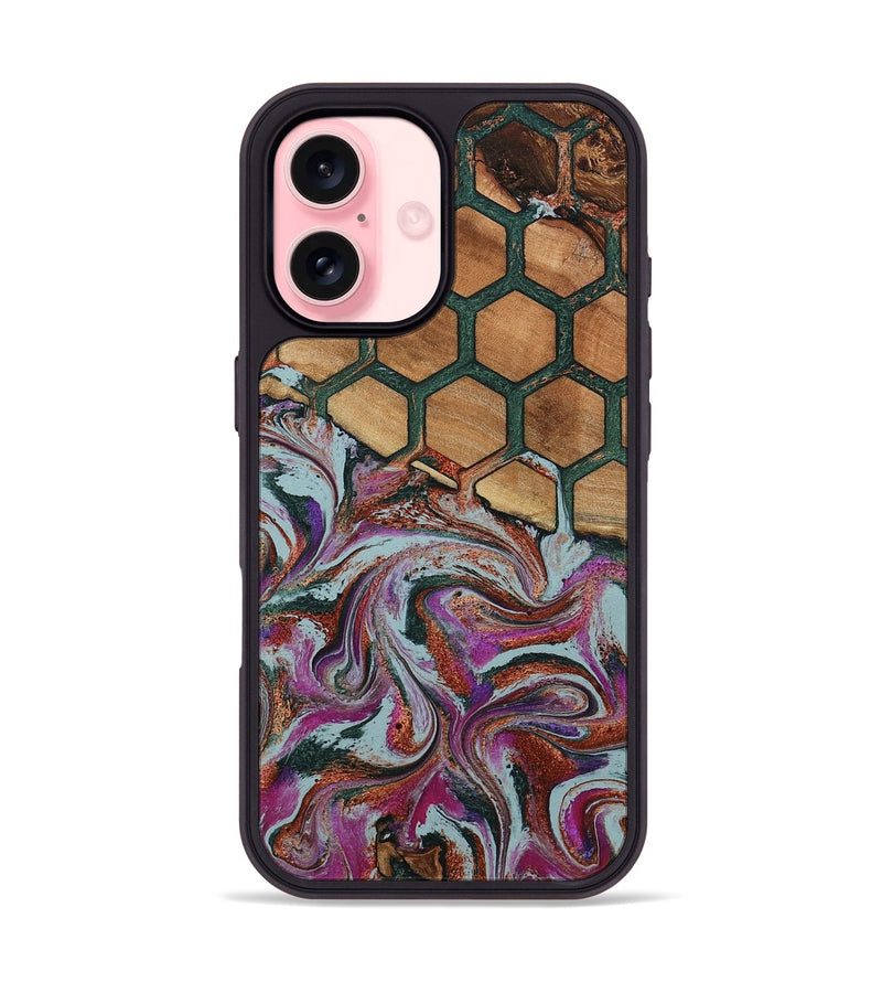 iPhone 16 Wood Phone Case - Fallon (Pattern, 790646)