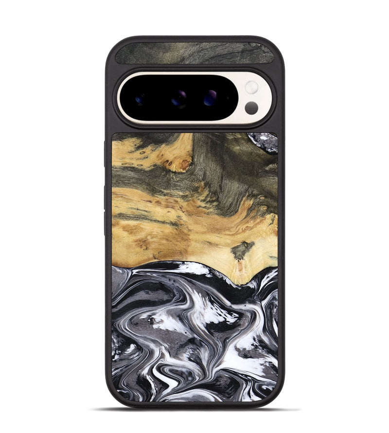 Pixel 9 Pro Wood Phone Case - Agustin (Black & White, 790659)