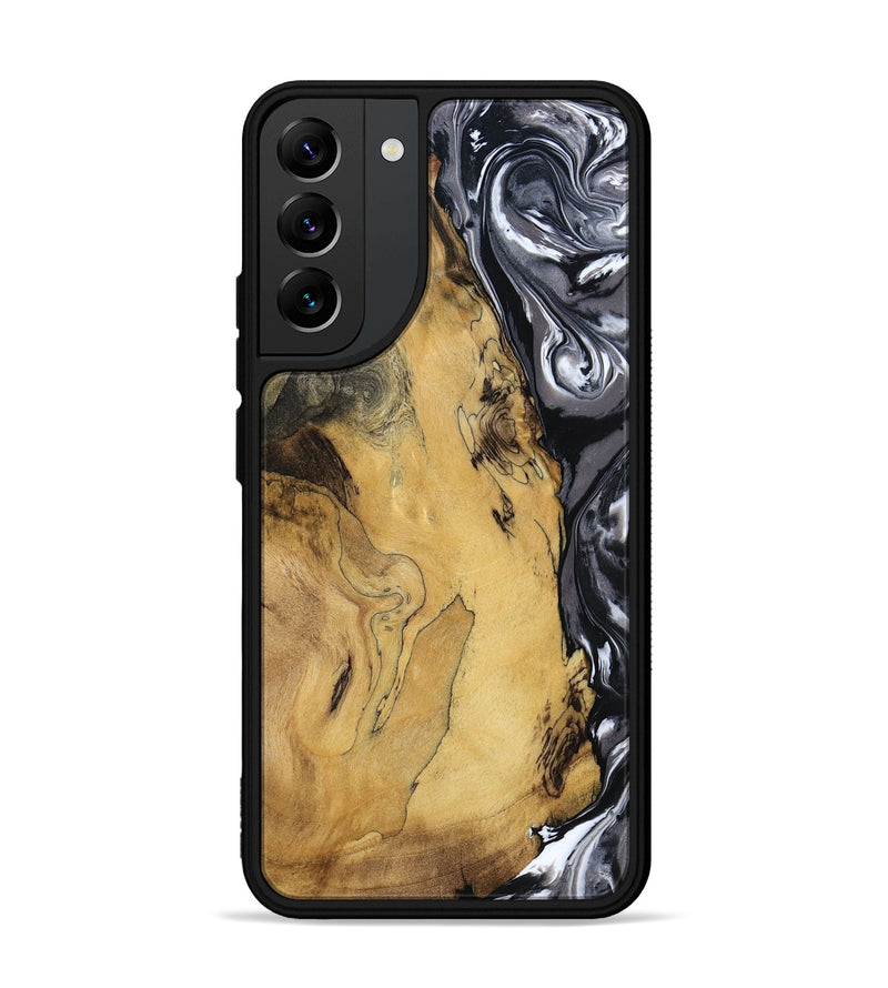 Galaxy S22 Plus Wood Phone Case - Jimena (Black & White, 790661)