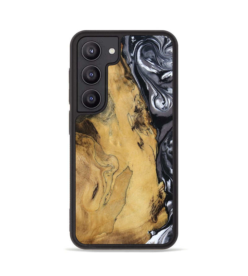 Galaxy S23 Wood Phone Case - Jimena (Black & White, 790661)