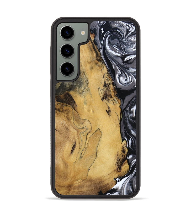 Galaxy S23 Plus Wood Phone Case - Jimena (Black & White, 790661)