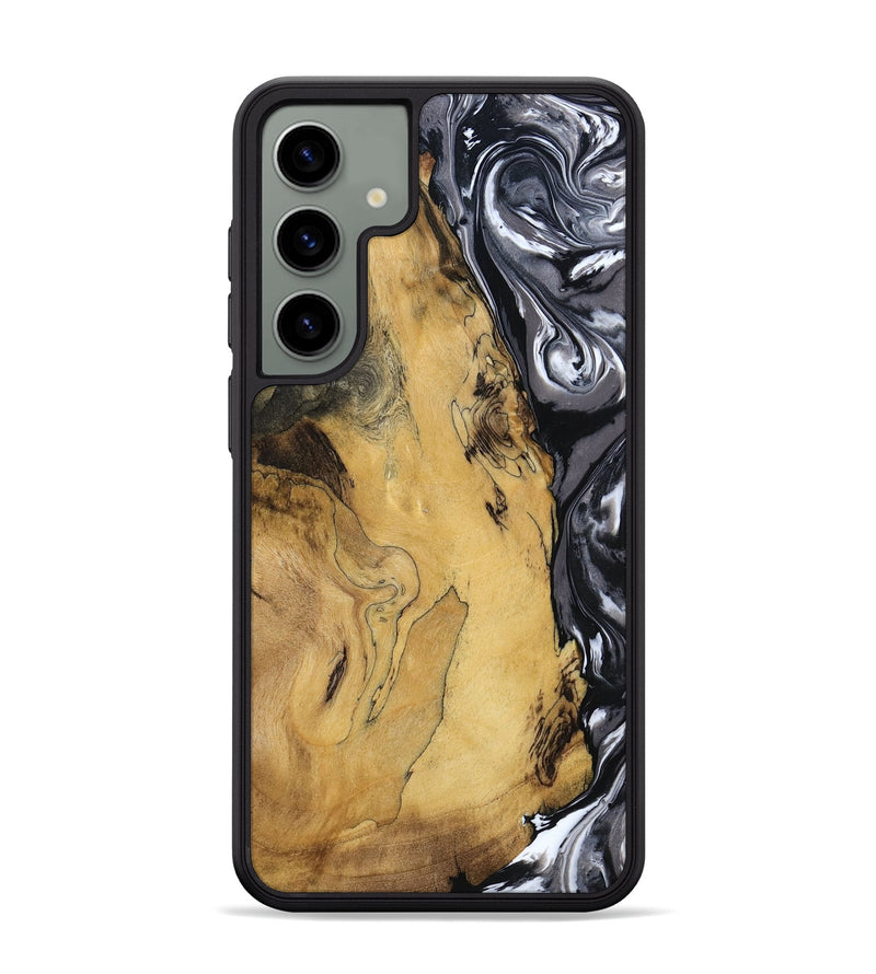 Galaxy S24 Plus Wood Phone Case - Jimena (Black & White, 790661)
