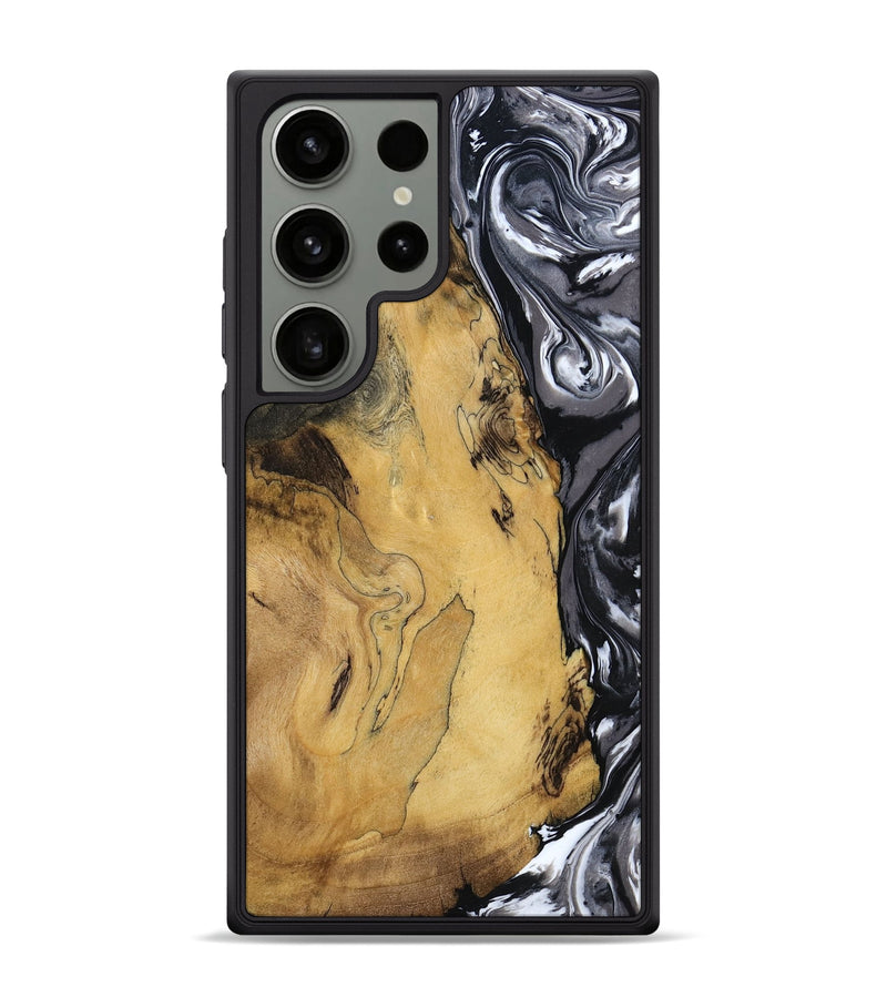 Galaxy S24 Ultra Wood Phone Case - Jimena (Black & White, 790661)