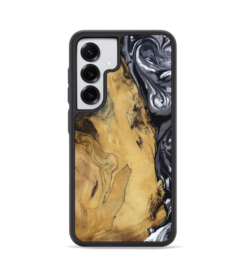 Galaxy S25 Wood Phone Case - Jimena (Black & White, 790661)
