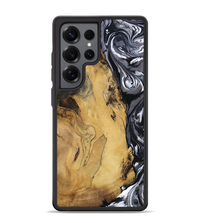 Galaxy S25 Ultra Wood Phone Case - Jimena (Black & White, 790661)