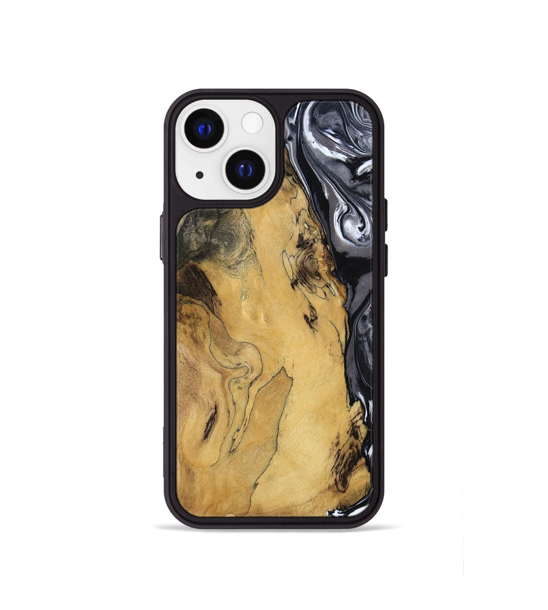 iPhone 13 mini Wood Phone Case - Jimena (Black & White, 790661)