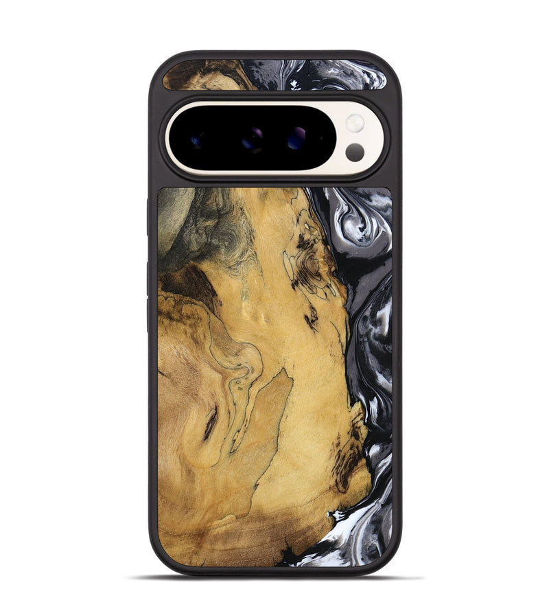 Pixel 9 Wood Phone Case - Jimena (Black & White, 790661)