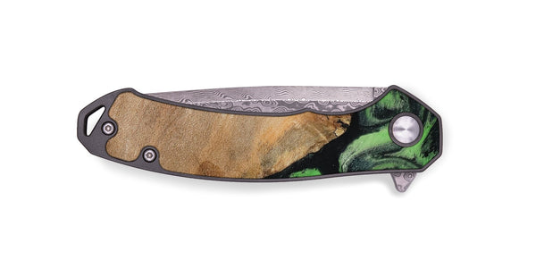 EDC Wood Pocket Knife - Obie (Green, 790675)