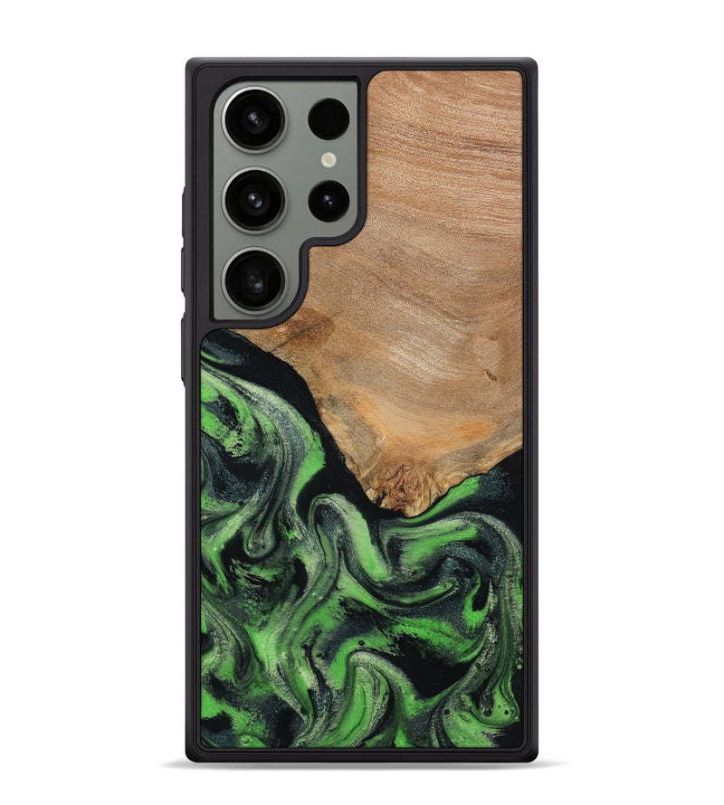 Galaxy S24 Ultra Wood Phone Case - Obie (Green, 790675)