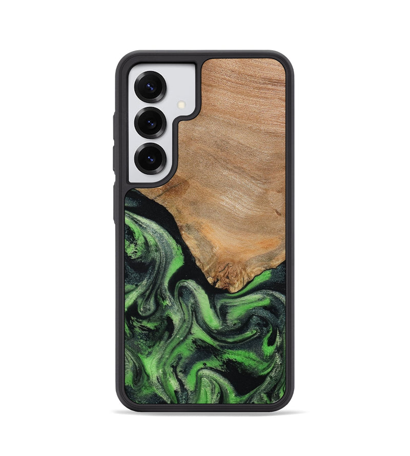 Galaxy S25 Wood Phone Case - Obie (Green, 790675)