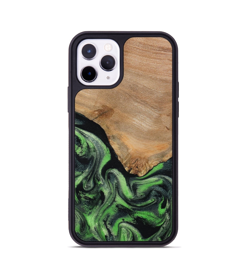 iPhone 11 Pro Wood Phone Case - Obie (Green, 790675)