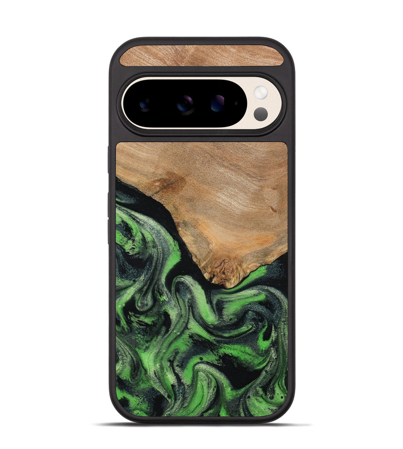 Pixel 10 Wood Phone Case - Obie (Green, 790675)