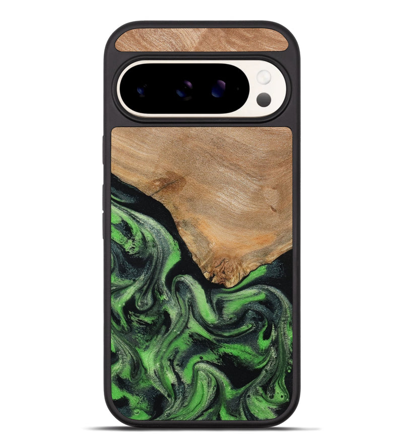Pixel 9 Pro XL Wood Phone Case - Obie (Green, 790675)