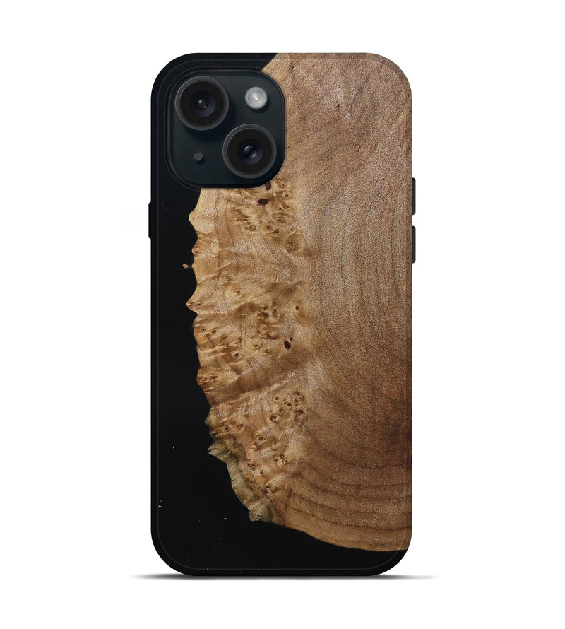 iPhone 15 Wood Live Edge Phone Case - Ilene (Wood Burl, 790764)