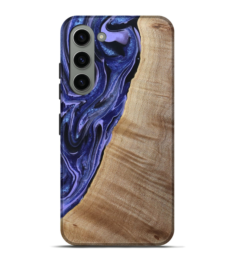 Galaxy S23 Plus Wood Live Edge Phone Case - Kieran (Blue, 790767)
