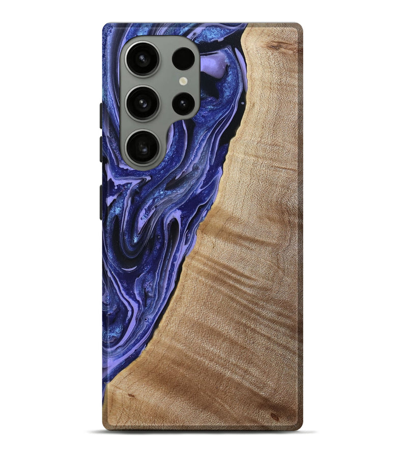 Galaxy S23 Ultra Wood Live Edge Phone Case - Kieran (Blue, 790767)