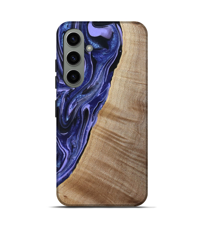 Galaxy S24 Wood Live Edge Phone Case - Kieran (Blue, 790767)
