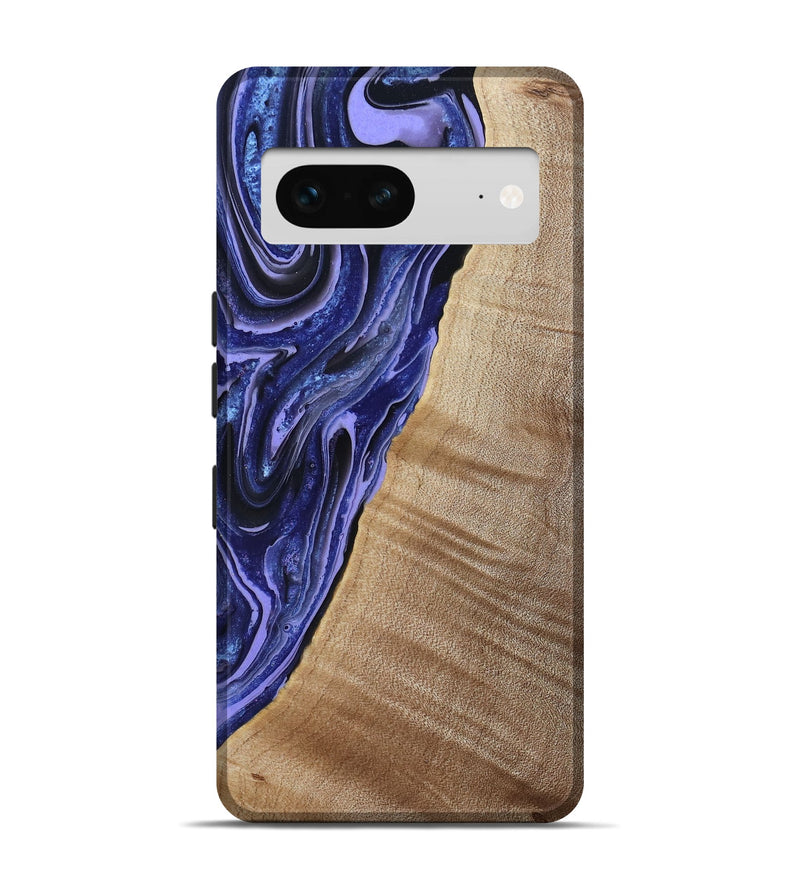 Pixel 7 Wood Live Edge Phone Case - Kieran (Blue, 790767)