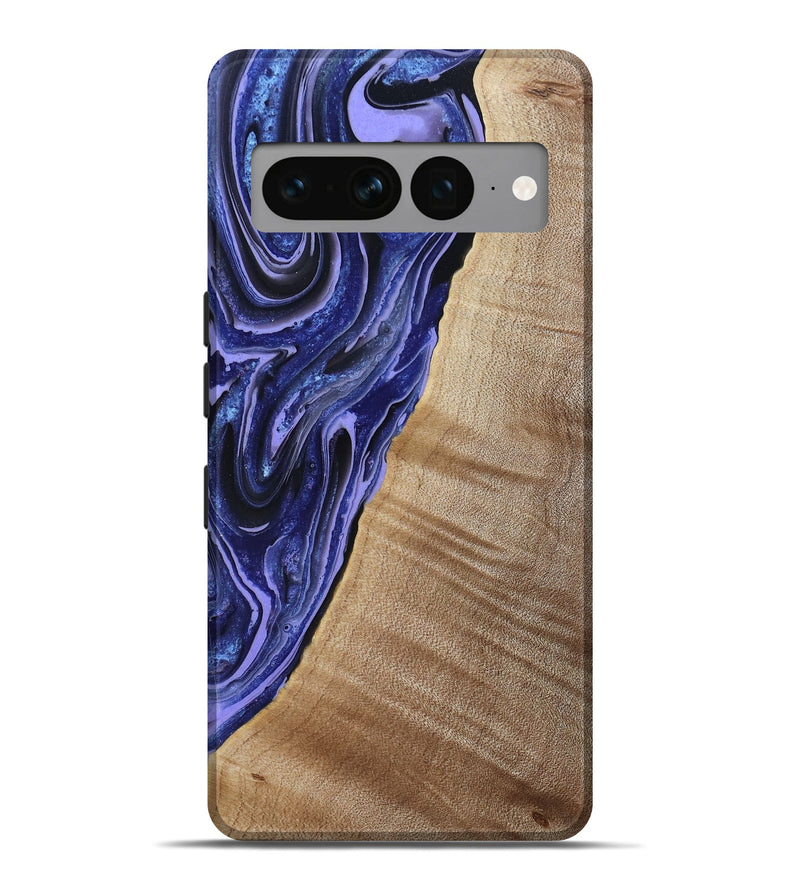 Pixel 7 Pro Wood Live Edge Phone Case - Kieran (Blue, 790767)