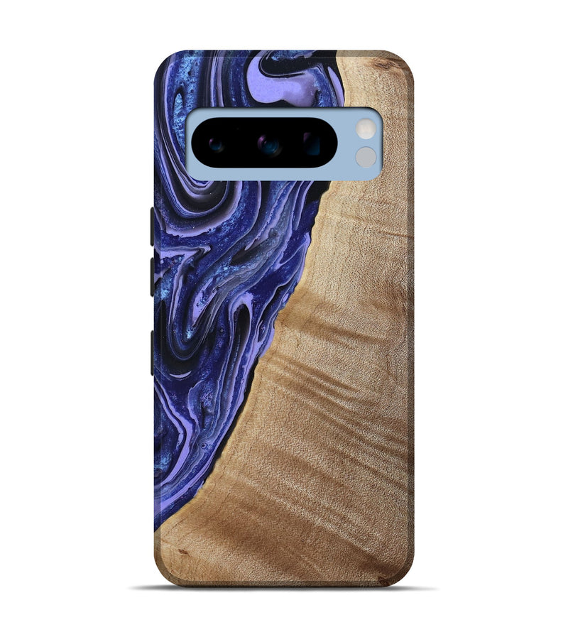 Pixel 8 Pro Wood Live Edge Phone Case - Kieran (Blue, 790767)