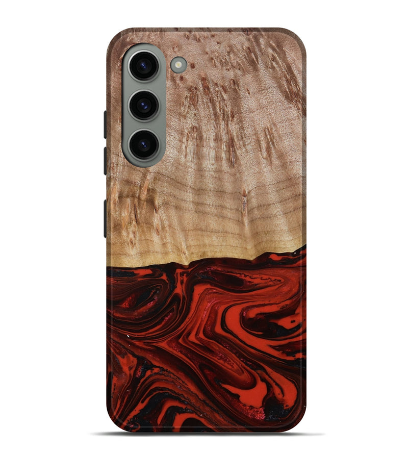 Galaxy S23 Plus Wood Live Edge Phone Case - Curt (Red, 790772)