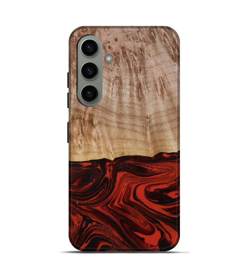 Galaxy S24 Wood Live Edge Phone Case - Curt (Red, 790772)