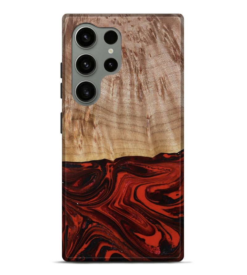 Galaxy S24 Ultra Wood Live Edge Phone Case - Curt (Red, 790772)