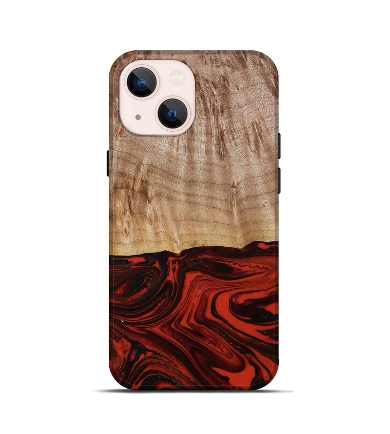 iPhone 13 mini Wood Live Edge Phone Case - Curt (Red, 790772)