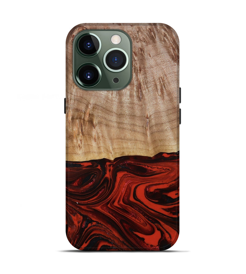 iPhone 13 Pro Wood Live Edge Phone Case - Curt (Red, 790772)