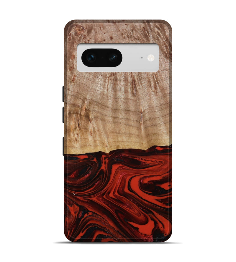 Pixel 7 Wood Live Edge Phone Case - Curt (Red, 790772)