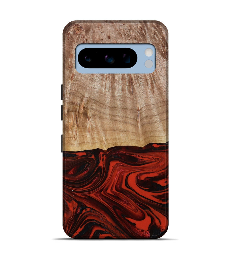 Pixel 8 Pro Wood Live Edge Phone Case - Curt (Red, 790772)