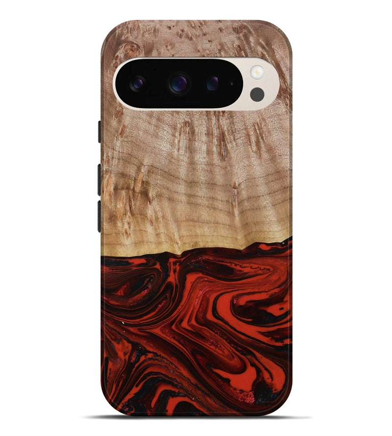 Pixel 9 Pro XL Wood Live Edge Phone Case - Curt (Red, 790772)