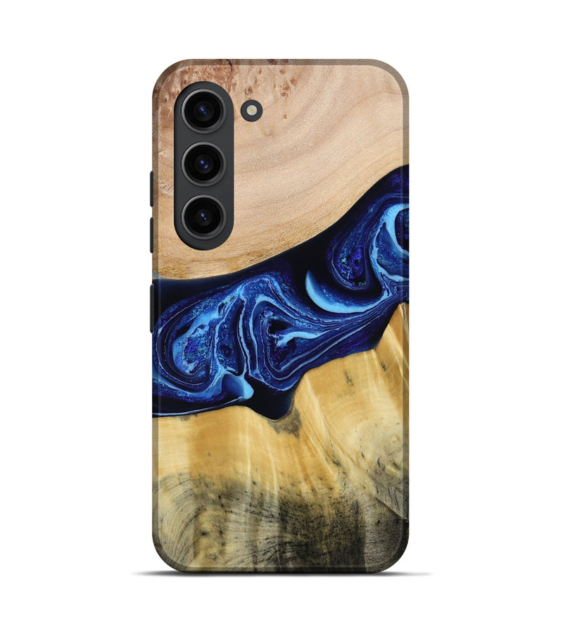 Galaxy S23 Wood Live Edge Phone Case - Saint (Blue, 790777)