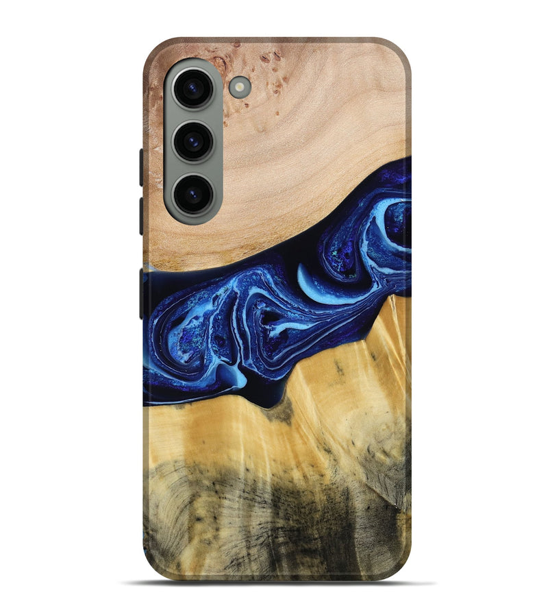 Galaxy S23 Plus Wood Live Edge Phone Case - Saint (Blue, 790777)