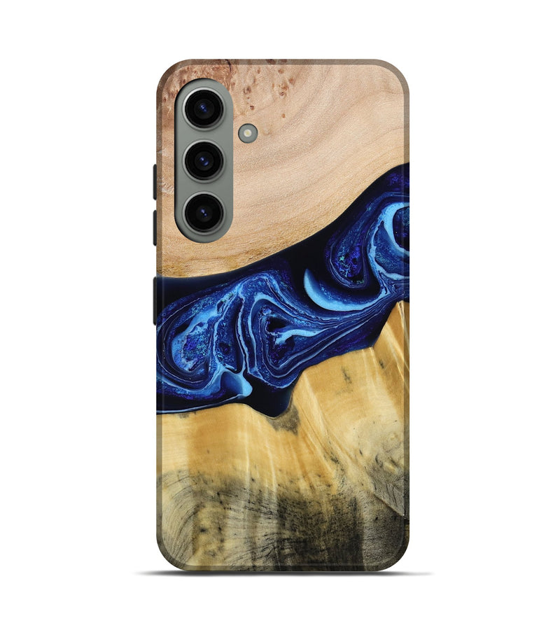 Galaxy S24 Wood Live Edge Phone Case - Saint (Blue, 790777)