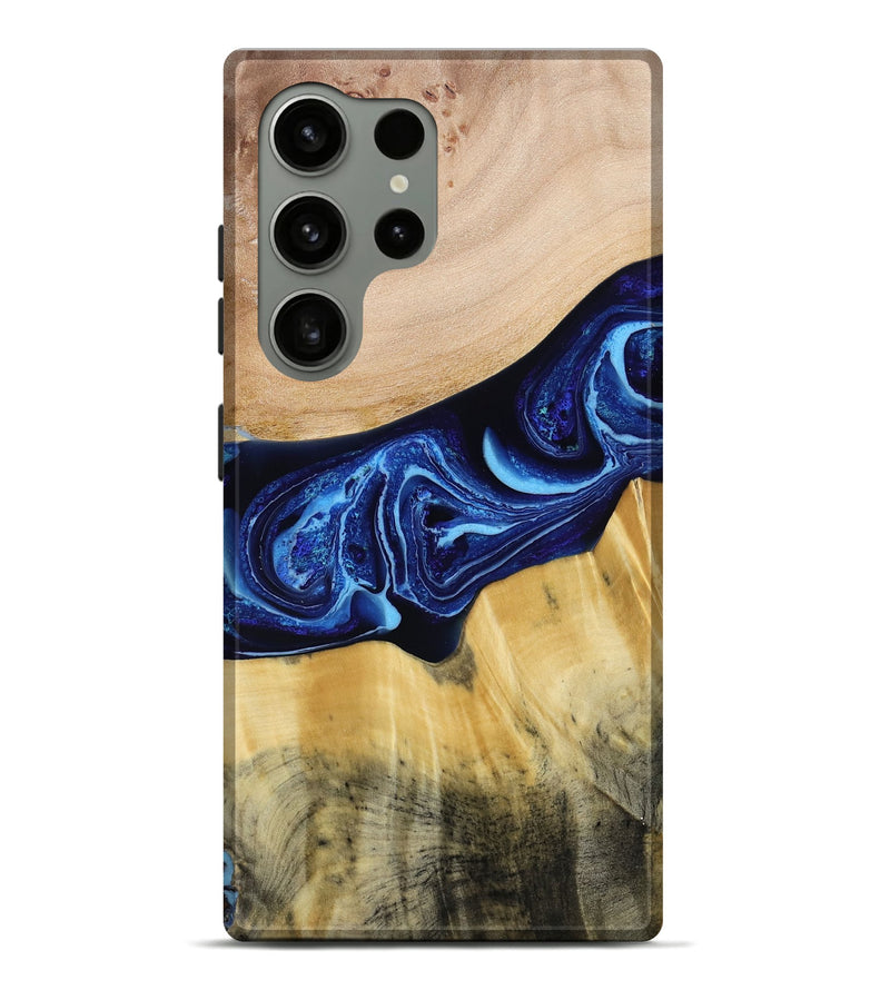 Galaxy S24 Ultra Wood Live Edge Phone Case - Saint (Blue, 790777)