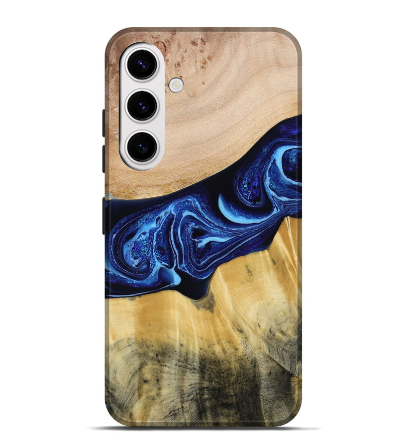 Galaxy S25 Plus Wood Live Edge Phone Case - Saint (Blue, 790777)
