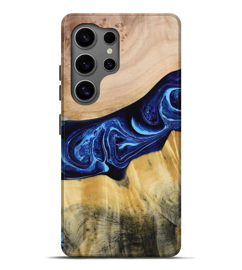 Galaxy S25 Ultra Wood Live Edge Phone Case - Saint (Blue, 790777)