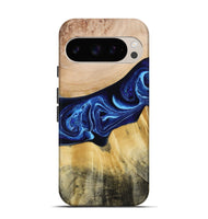 Pixel 9 Pro Wood Live Edge Phone Case - Saint (Blue, 790777)