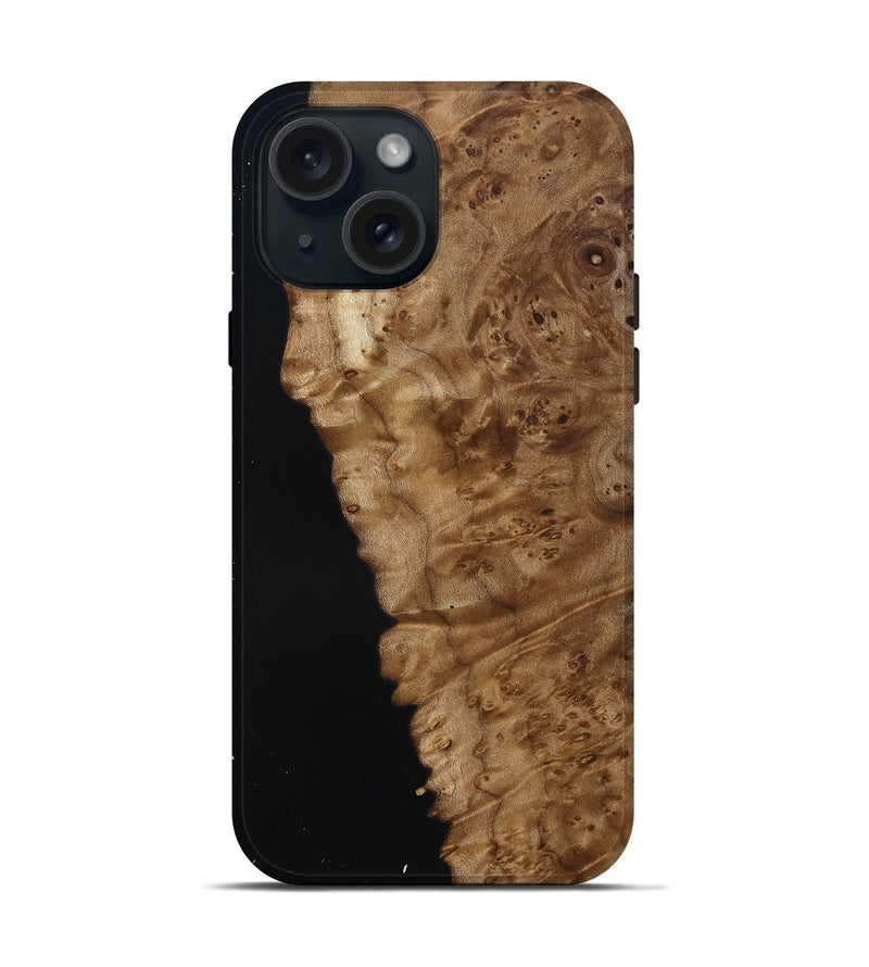 iPhone 15 Wood Live Edge Phone Case - Claire (Wood Burl, 790782)
