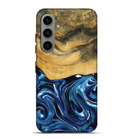 Galaxy S24 Plus Wood Live Edge Phone Case - Charlie (Blue, 790812)
